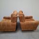 Pair of Czech TON Armchairs, 1985, Mid-Century Upholstered Lounge Chairs