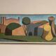 Large Original Swedish Oil on Canvas – "Spansk By" by Emil Clahr (1905–1983) – Signed – 1961 – Vintage & Framed