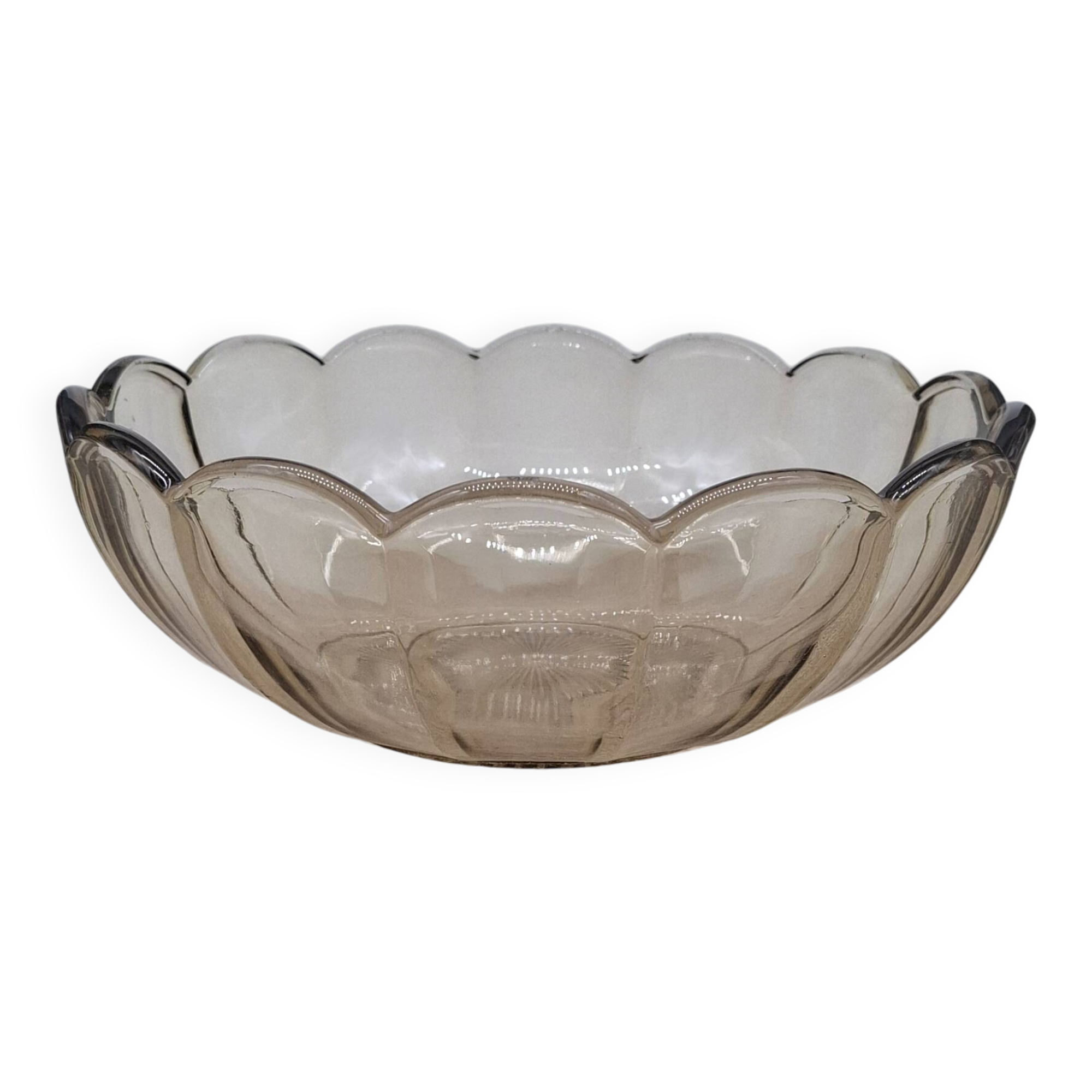 Amber salad bowl, Manage glass