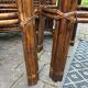 Rattan bar and vintage stools