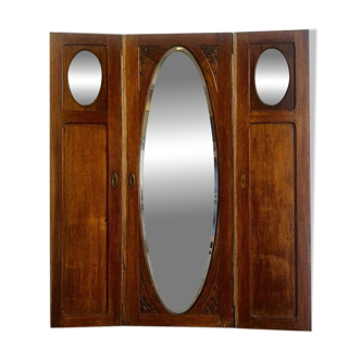 vintage triptych mirror