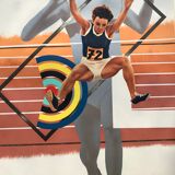 Phillips peter (1939) olympische spiele münchen, 1972. original poster