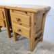 Paire de chevets en pin massif vintage