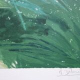 Nancy delouis: the provençal garden in spring, original signed lithograph