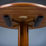 Table à manger ronde en teck du milieu du siècle de Gudme Møbelfabrik