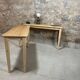 Superbe console fine, table d'appoint en bois Design Vintage pieds fuseaux décoration rare