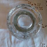Small art deco vase in molded tempered glass