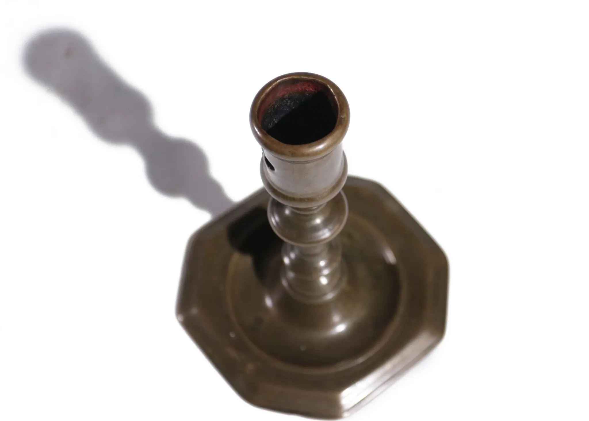Early 18th-century French bronze candlestick