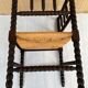 Corner chair wood turned vintage years 50-60