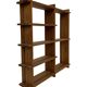 Vintage Wall shelf rack Pine wood 70s design