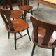 4 Old oak bistro chairs