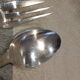 Silver-plated metal stew fork and spoon by Christofle silversmith Atlas