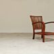 Pair of Krasna Jizba Art Deco solid wood armchairs