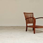 Paire de fauteuils Krasna Jizba Art déco bois massif