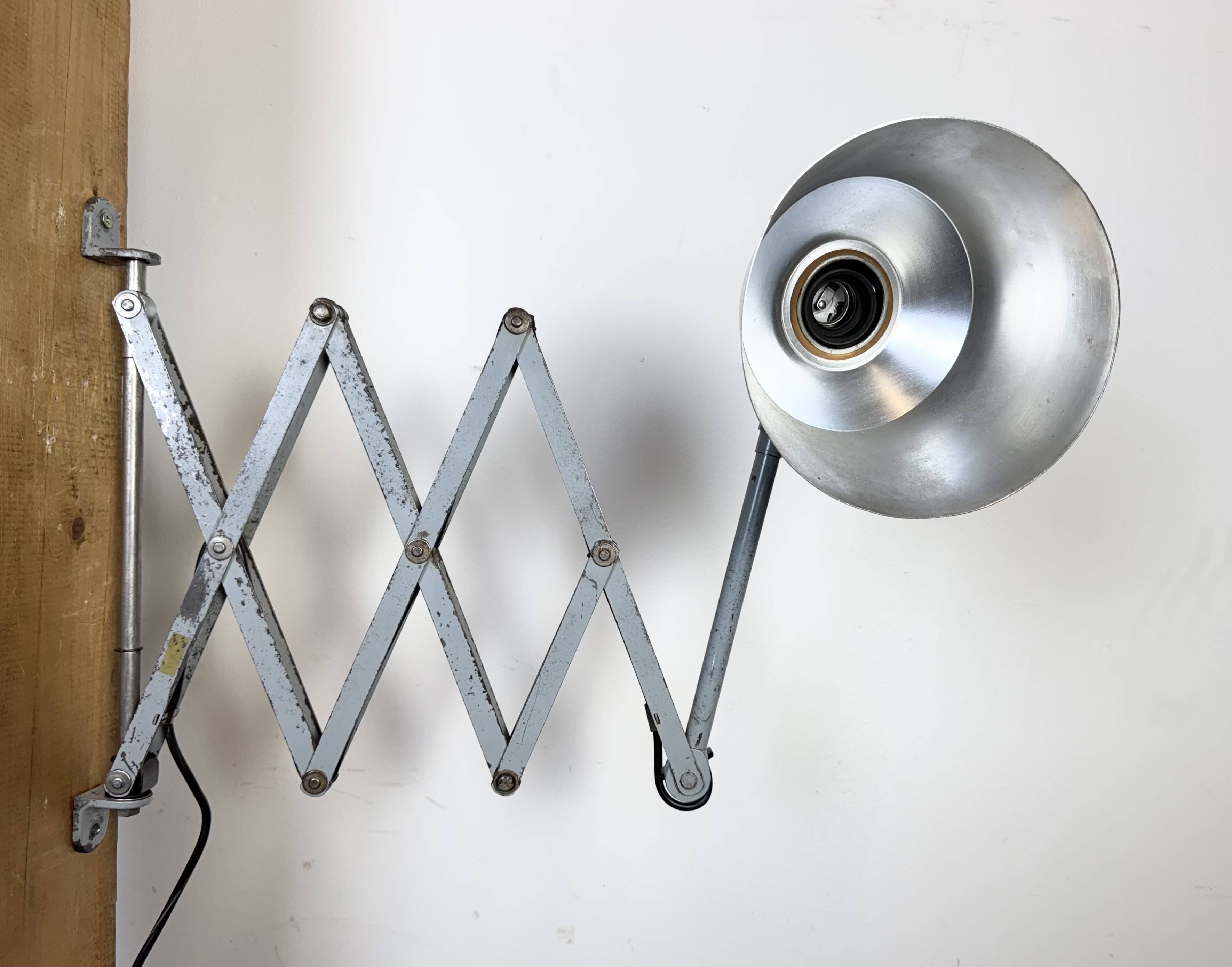 Industrial Scissor Wall Lamp by Curt Fischer for Midgard, 1930s