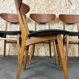 4 teak chairs