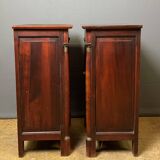 Pair of Empire style bedside tables