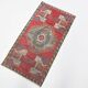 2x3 Red Green Oriental Vintage Rug, 48x89Cm