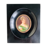 Miniature sur ivoire Napoléon III