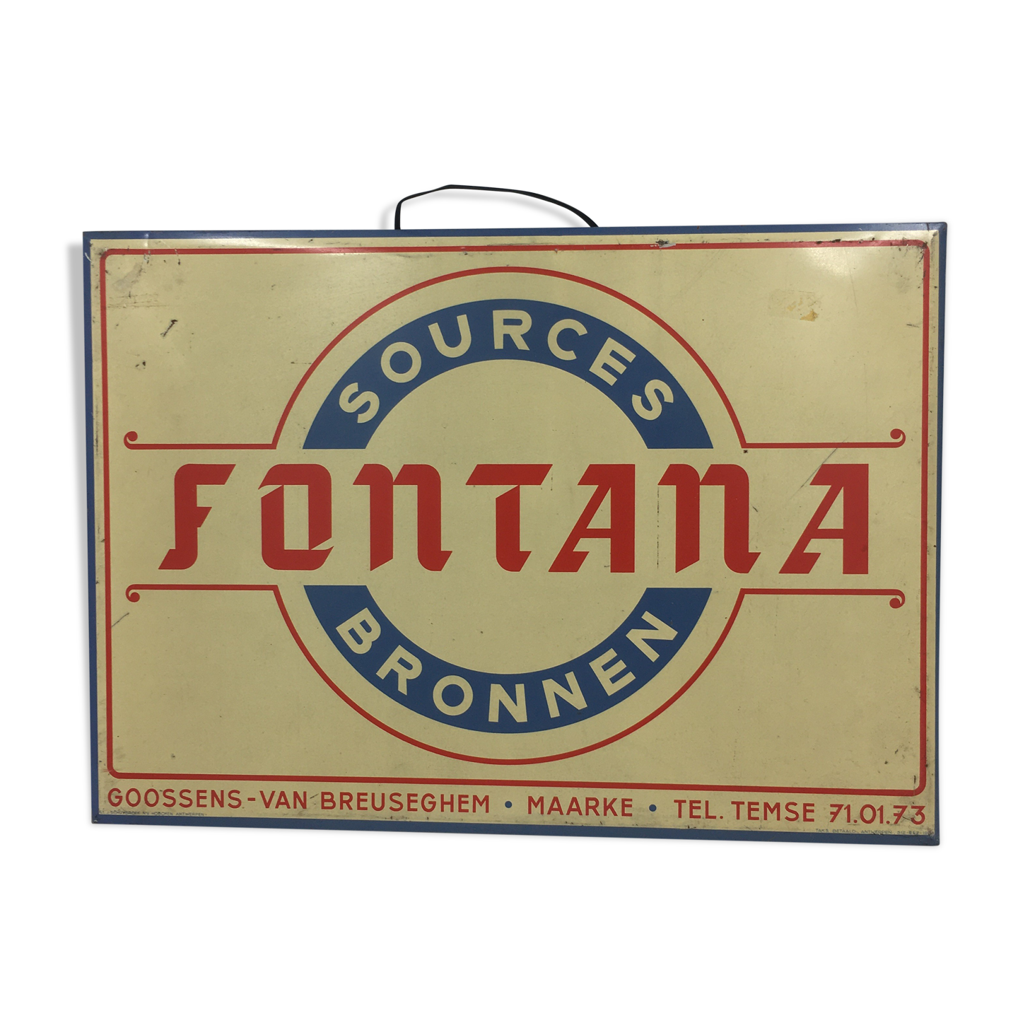 Fontana advertising plate