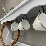 Old patinated wooden shelf