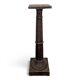 Fluted column side table in oak with a square top.