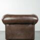 Set of a smooth chesterfield sofa and armchair with a timeless English look