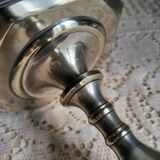 Pair of silver-plated candlesticks