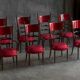 High-back dining chairs by Aldo Tura, Italy, 1962