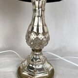 Paire de lampes à poser en cristal églomisé