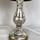 Pair of crystal églomisé table lamps