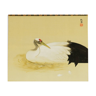 Silk painting 1950-80s (Showa) - unknown artist - Japan
