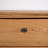 Antique solid pine chest of drawers – European rustic chest of drawers – circa 1900 #106