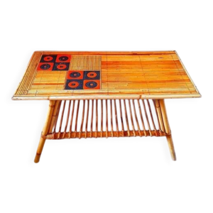 table basse en rotin