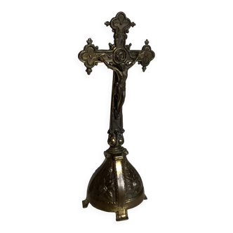 Old crucifix in zamac Belgium