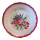 Old hollow plate from Islettes / Floral decoration