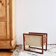 Magazine holder by Henning Wind-Hansen for Sika Møbler, magazine rack Danish Design