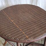 Rattan coffee table - early 20th century