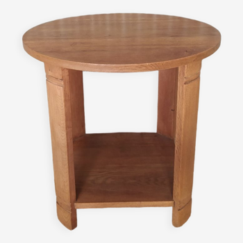 Solid wood side table