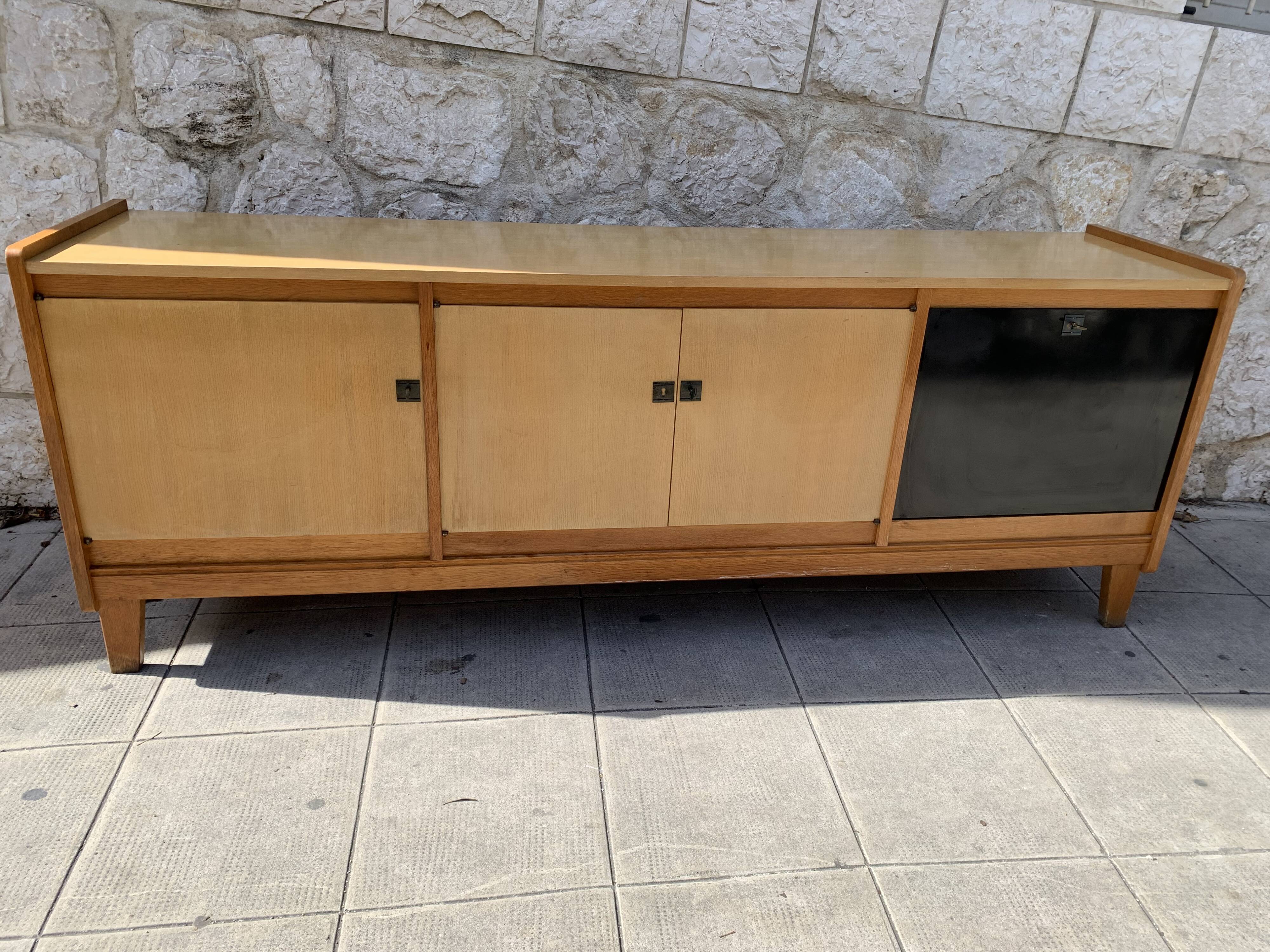 Vintage ash sideboard from the 1950s