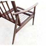 Vintage Scandinavian 1960s boomerang armchair