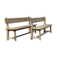 Paire de bancs bois, années 40