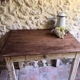 Antique wooden farmhouse table