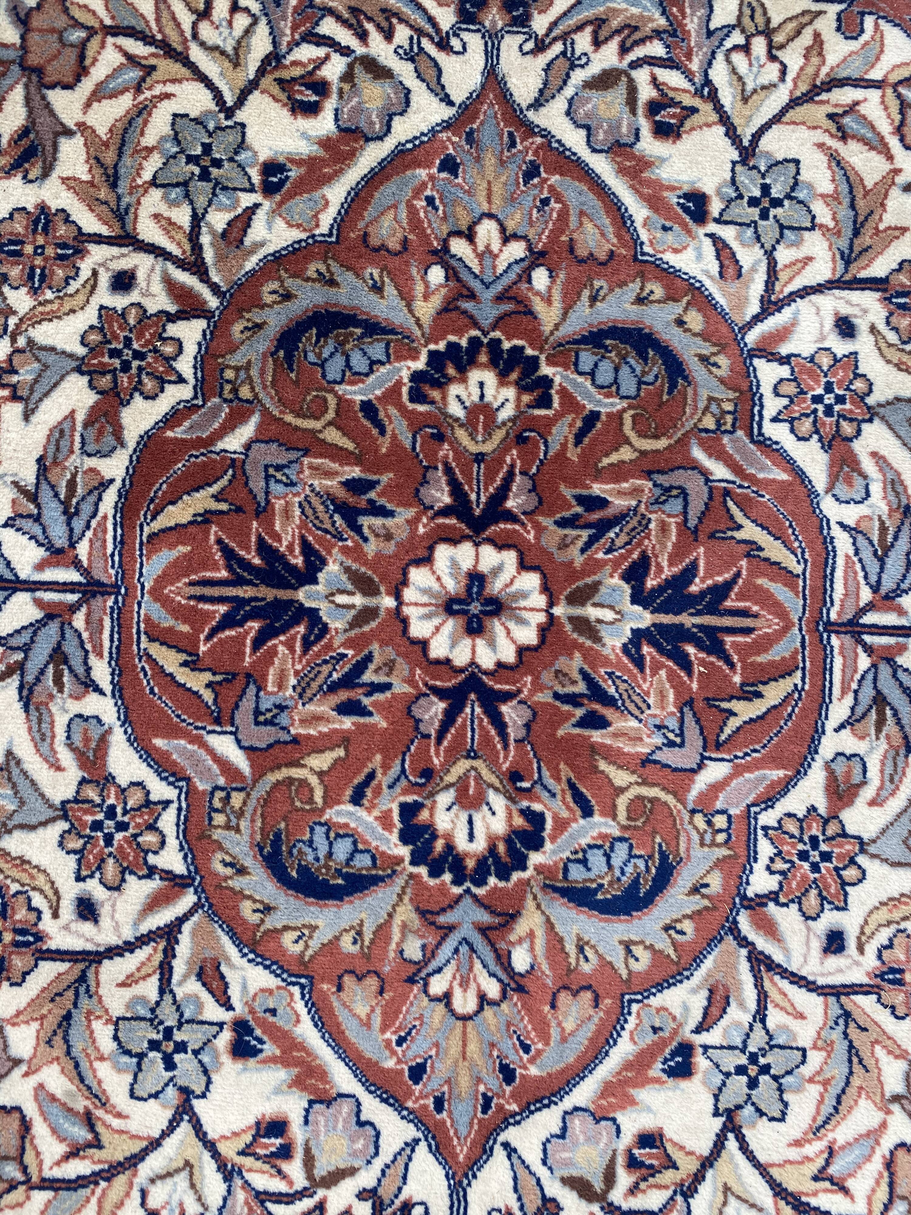 Nice big vintage carpet Sino Persian fine handmade 185x285 cm