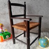 Antique armchair mulched vintage child