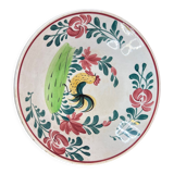 Hollow dish rooster Creil Montereau