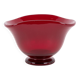 Art red glass bowl by Monica Bratt for Reijmyre Glasbruk, Sweden 1950’s