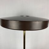 One of the four brown and gold Timor 69 table lamps by Louis Kalff for Philips 1970.