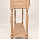 Louis-Philippe console style – Solid oak – Porcelain and brass knobs