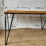 Table basse en rotin Raoul Guys